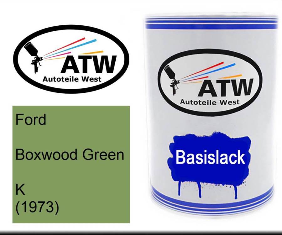 Ford, Boxwood Green, K (1973): 500ml Lackdose, von ATW Autoteile West.